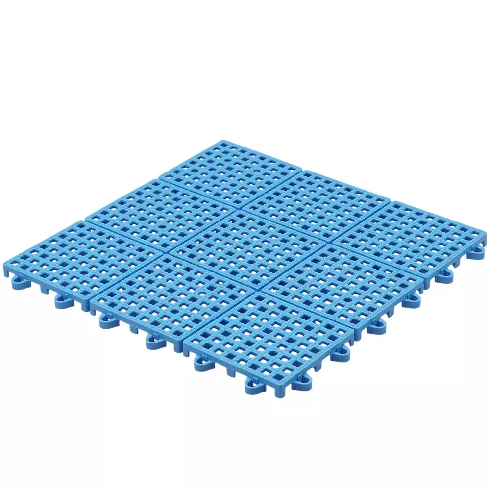 MonotaRO Joint Slats, Mesh Type Blue, 13 mm High Polyethylene 300x300x13 mm, 36210049