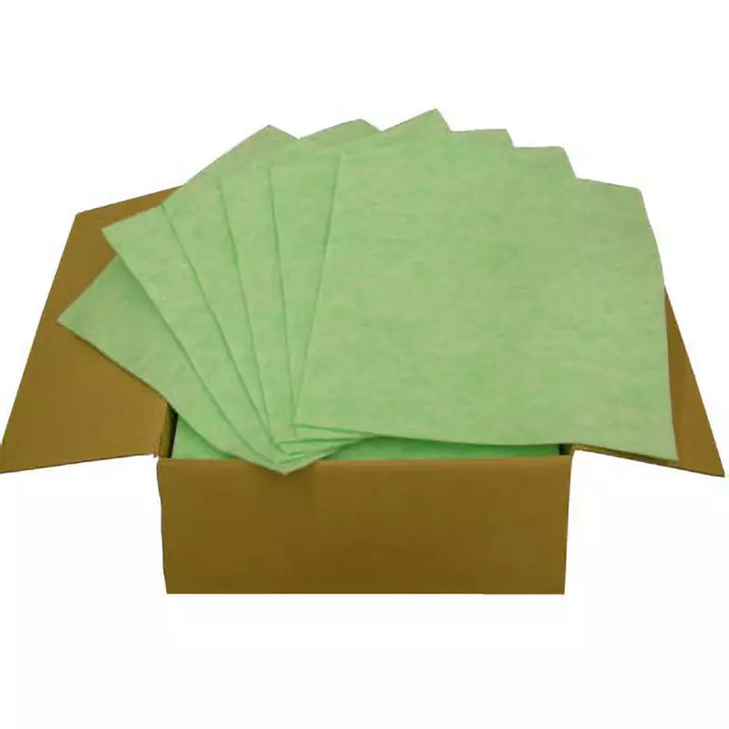 Dyneic Oil Absorption Mat Green 100% Polypropylene 500x500x2 mm, ID-200 (Pack of 100 Pcs)