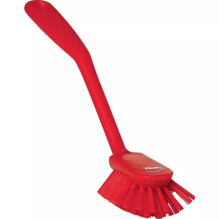 VIKAN Scrubbing Brush PET Medium 23 mm Bristle Length Red, 42374