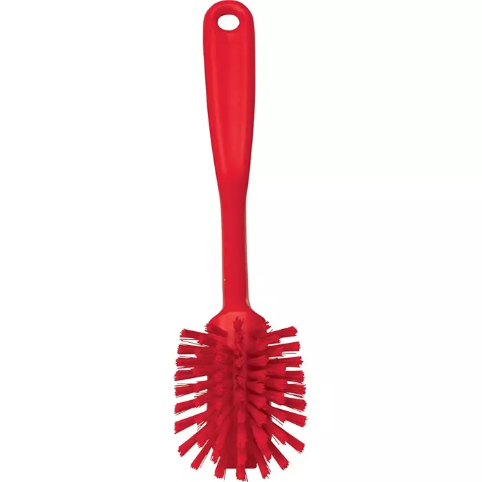 VIKAN Scrubbing Brush PET Medium 23 mm Bristle Length Red, 42374