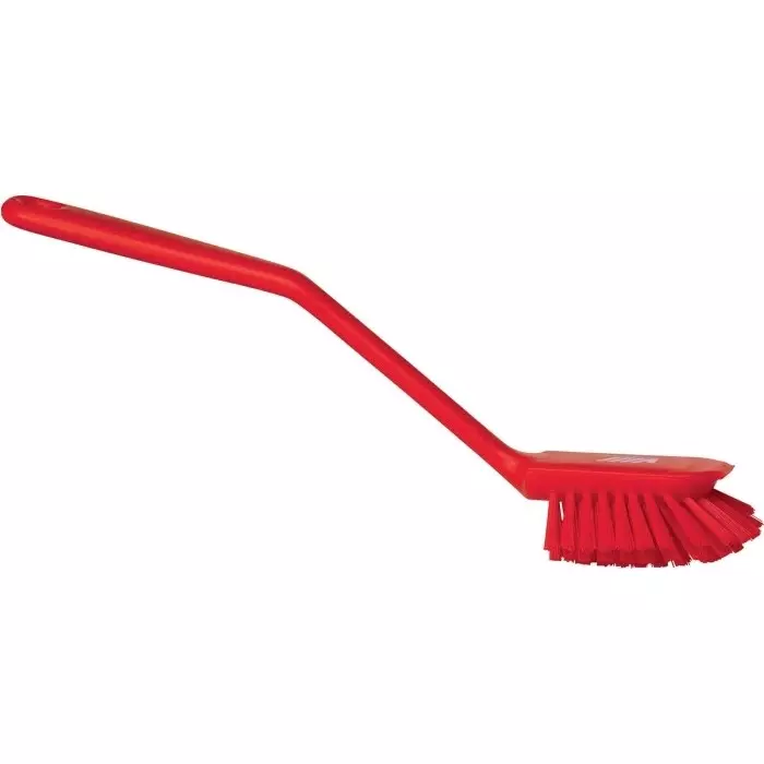 VIKAN Scrubbing Brush PET Medium 23 mm Bristle Length Red, 42374