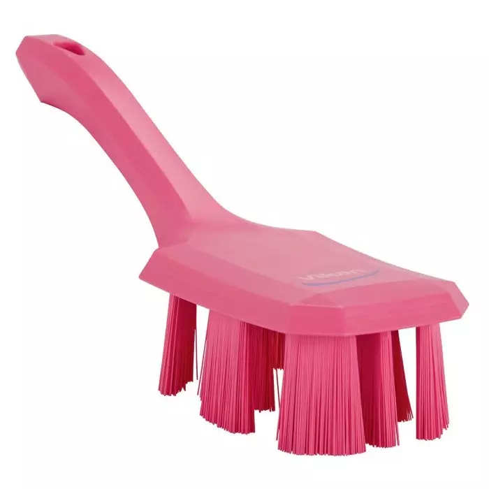 VIKAN Scrubbing Brush PET Hard 37 mm Bristle Length Pink, 41791