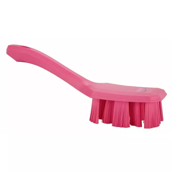 VIKAN Scrubbing Brush PET Hard 37 mm Bristle Length Pink, 41791