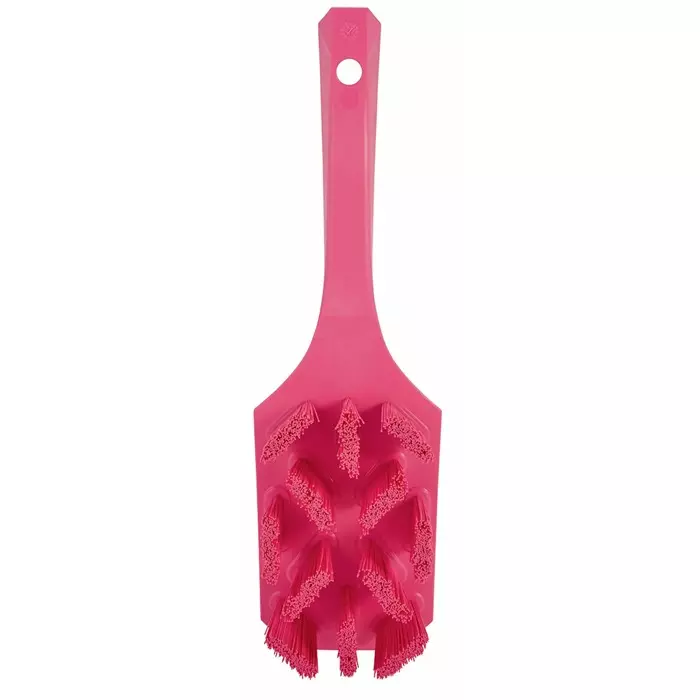 VIKAN Scrubbing Brush PET Hard 37 mm Bristle Length Pink, 41791