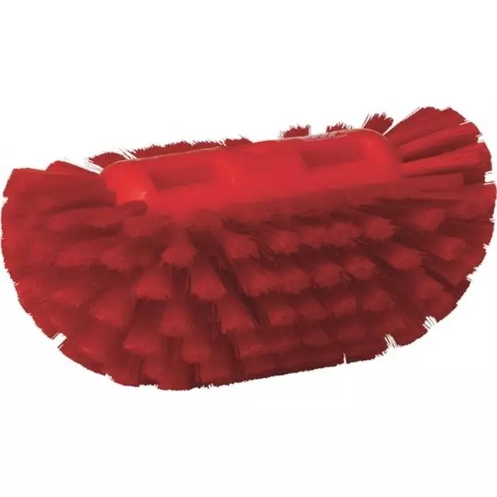 VIKAN Scrub Brush Medium Polyester, Polypropylene & Stainless Steel 40 mm Bristle Red, 70394