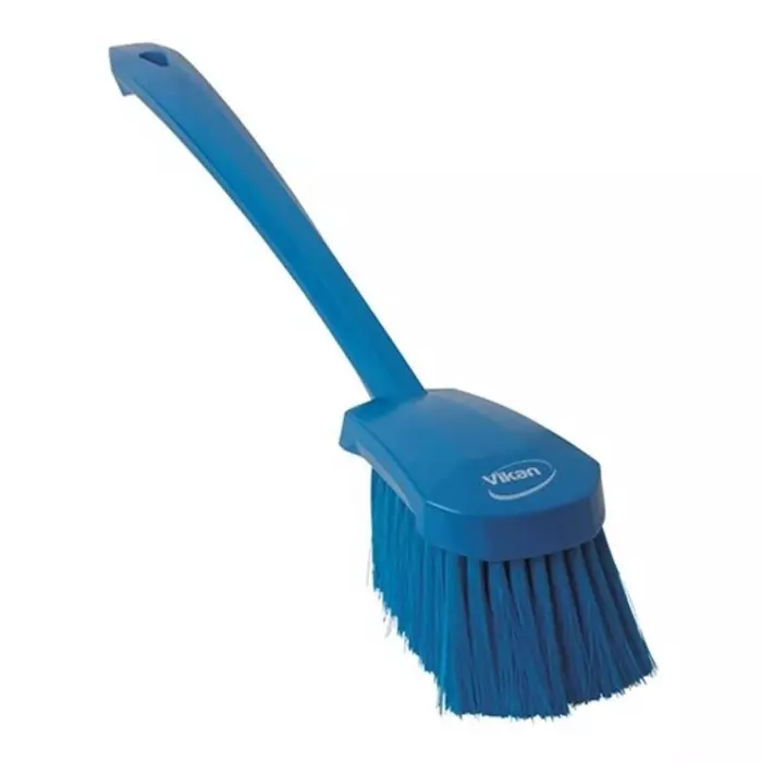 VIKAN Hand Brush Medium Polyester, Polypropylene & Stainless Steel Bristles White 500 mm, 41845