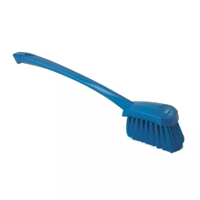 VIKAN Hand Brush Medium Polyester, Polypropylene & Stainless Steel Bristles White 500 mm, 41845