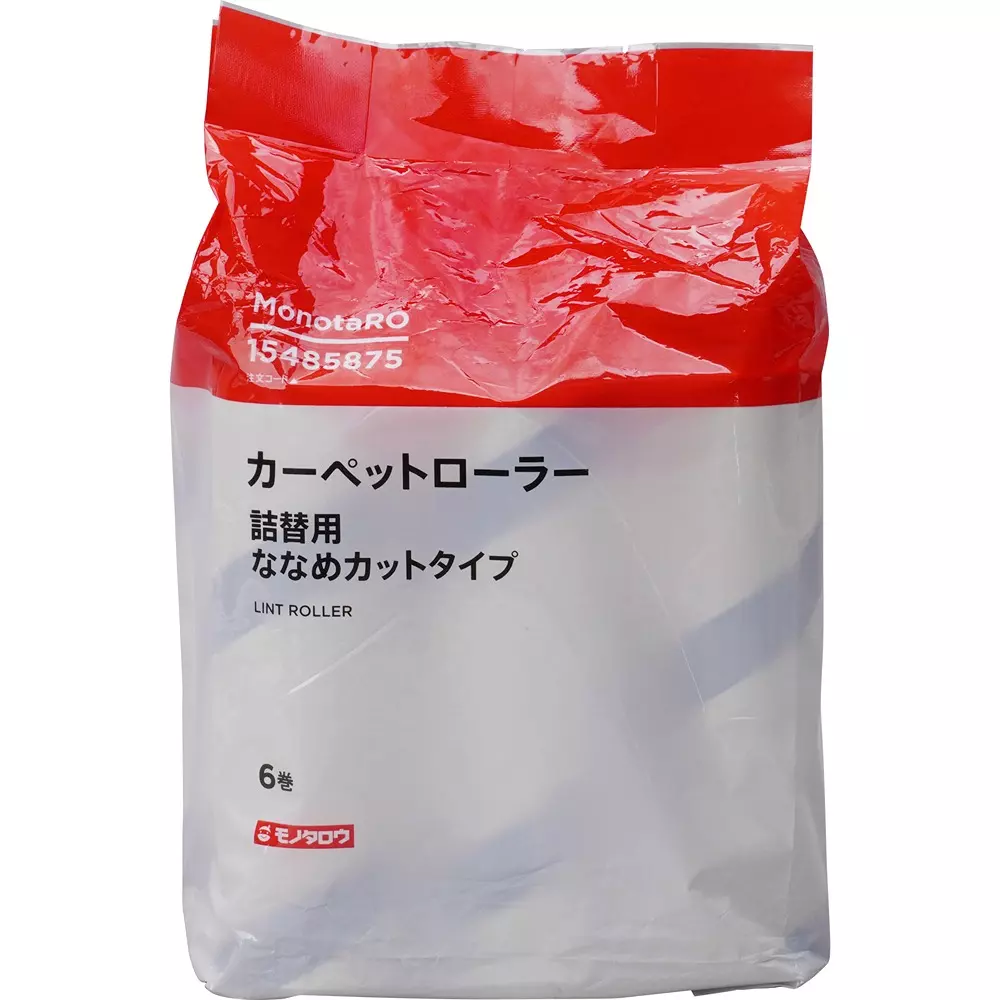 MonotaRO Diagonal Cut Type for Refilling Carpet Rollers, M160-6 (Pack of 6 Roll)