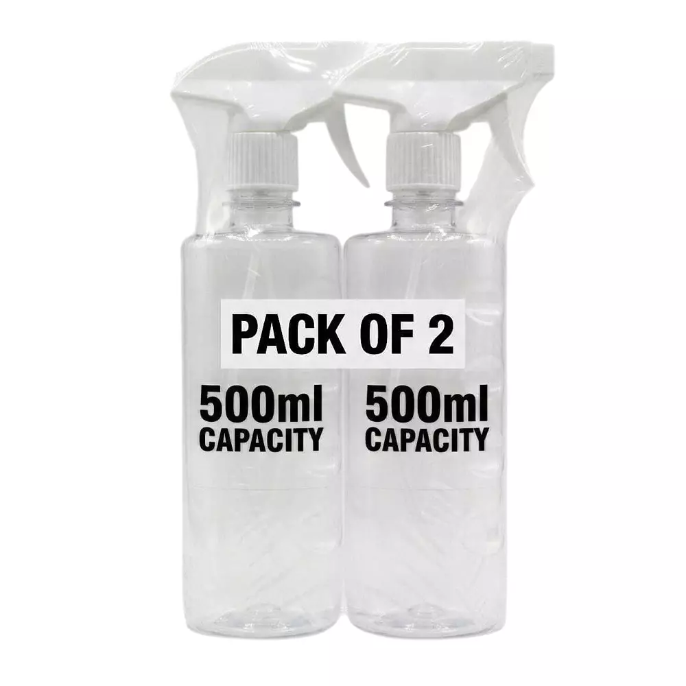 PrettyBUYERS 500 ml Empty Spray Bottle with 28 mm White Trigger