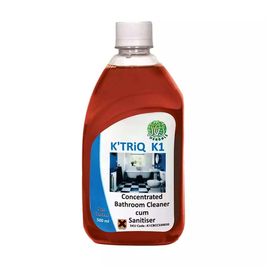 K'TRiQ K-1 Bathroom Cleaner cum Sanitizer Concentrate Pack of 20 x 500 ml