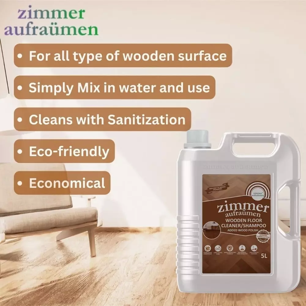 Zimmer Aufraumen 5 L Orchid Wooden Floor Cleaner