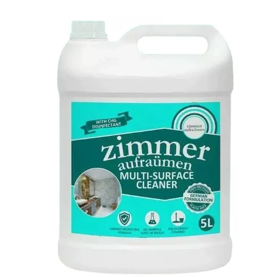 Zimmer Aufraumen Multi-Surface Disinfectant Cleaner Concentrate Liquid Aroma Fragrance 5 L (Makes up to 500 L), ZA-MSCF5L