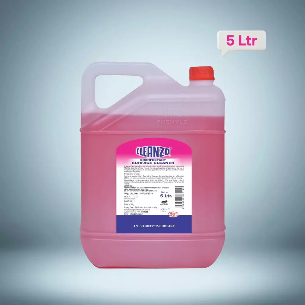 cleanzo-disinfectant-surface-sanitizer-10x-formula-kills-germs-pink-floral-rose-fragrance-liquid-form-5-l-can-packaging-type
