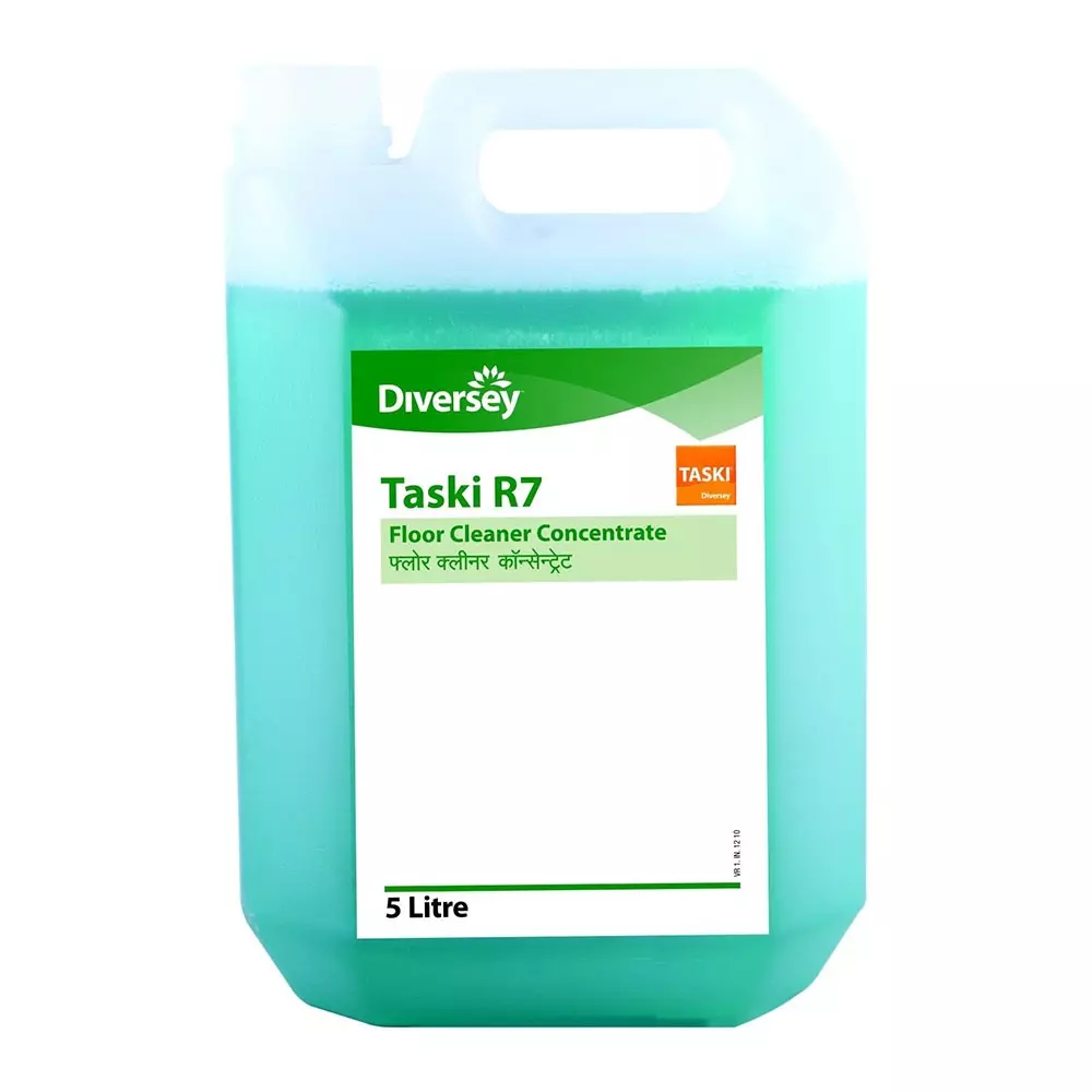 Diversey Taski Floor Cleaner 5 L Liquid Can for Floors, R7 (Pack of 2 Pcs)