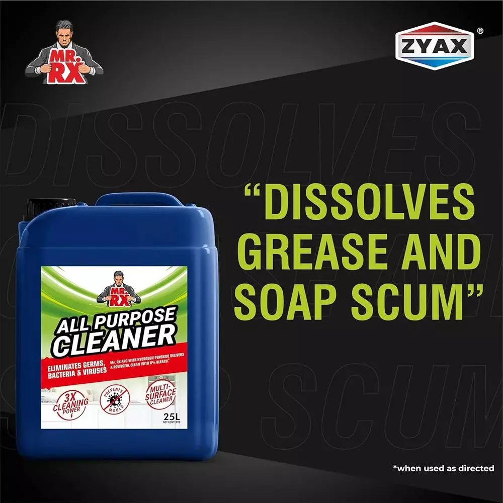 Mr. RX All Purpose Cleaner 25 L Can Liquid Fresh for Kitchen, Bathroom & Rooms