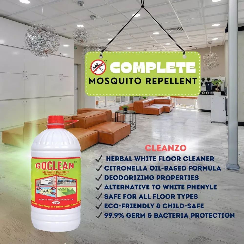 Cleanzo Go Clean Floor Cleaner 5 L Unscent Fragrance For Various Surfaces, Ensuring Versatile Usage