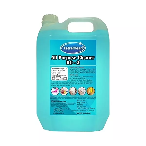 TetraClean All Purpose Premium Cleaner 5 L Non-Fragrance for Removes Oil, Grease, Dirt, and Tough Stains