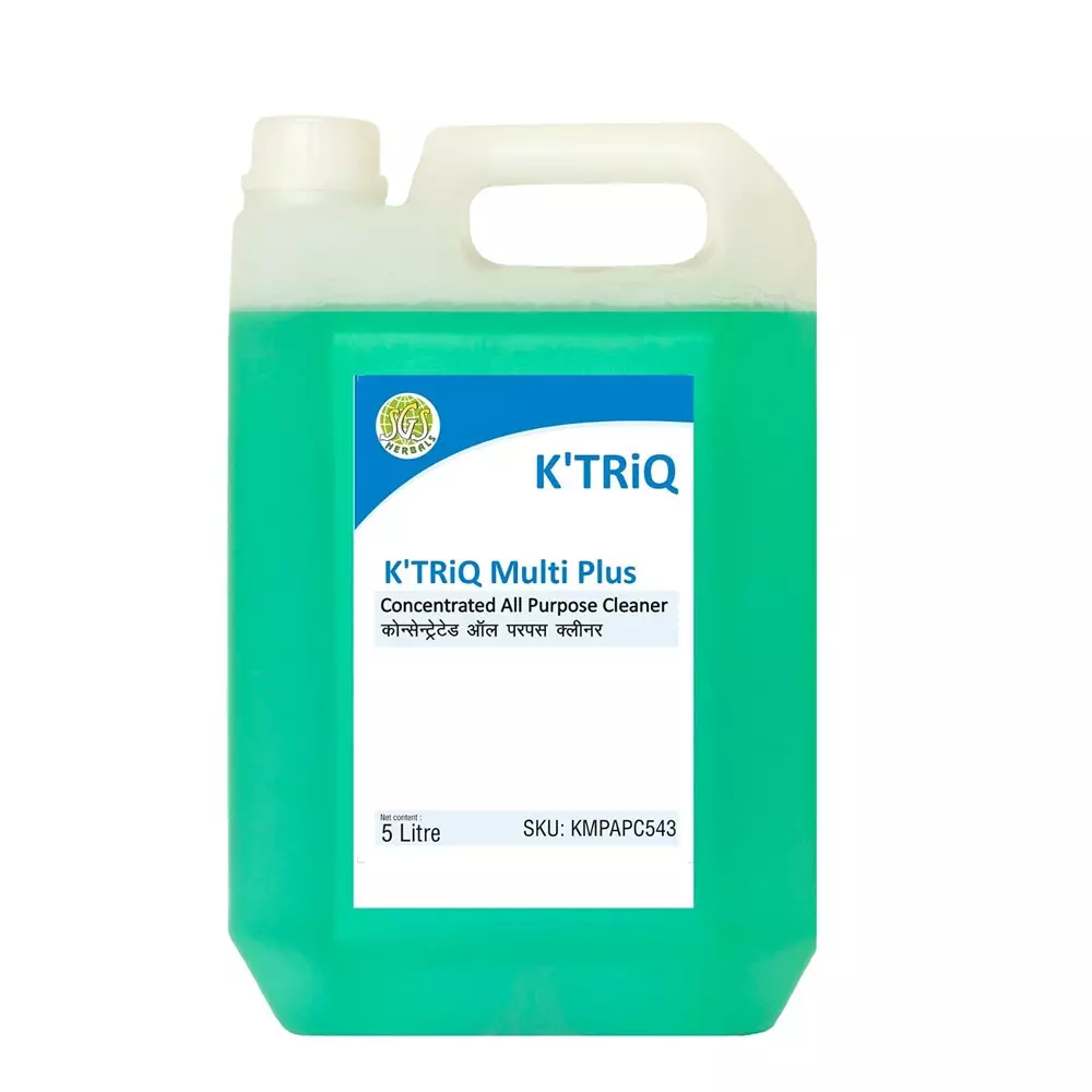 K TRiQ Non-Alcoholic Multi Plus Multipurpose Cleaner 5 L Can Liquid Mint for Industrial & Commercial Use, (Pack of 2 Pcs)