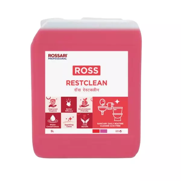 Ross Multipurpose Rest Room Cleaner Liquid Fresh Fragrance 5 L Can, ROSS REST CLEAN