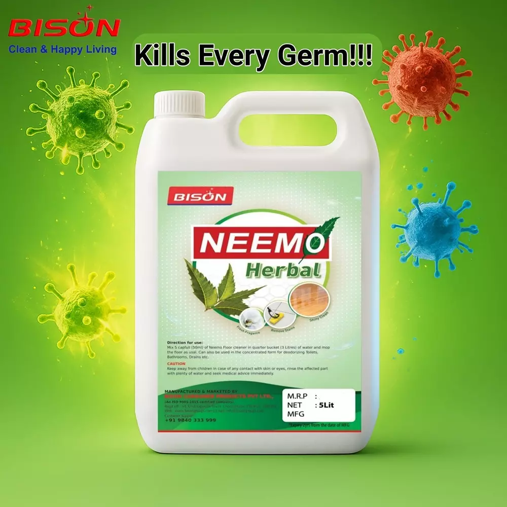 Bison Floor Cleaner Liquid Neemo 5 L Can for Floors Cleaning