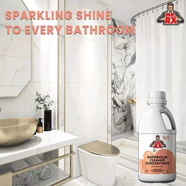 Mr. RX N1 Bathroom Concentrate Cleaner 1 L Bottle Liquid Fresh & Pleasant Aroma for Sink, Tub, Tile & Floor