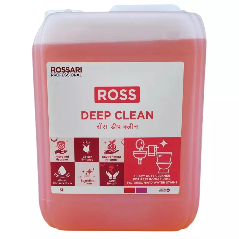 Ross Deep Clean Heavy Duty Cleaner Liquid Fresh Fragrance 5 L Can, ROSS DEEP CLEAN (B9)