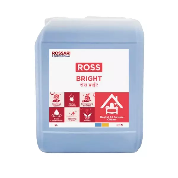 Ross Multipurpose Cleaner Liquid Fresh Fragrance 5 L Can, ROSS BRIGHT