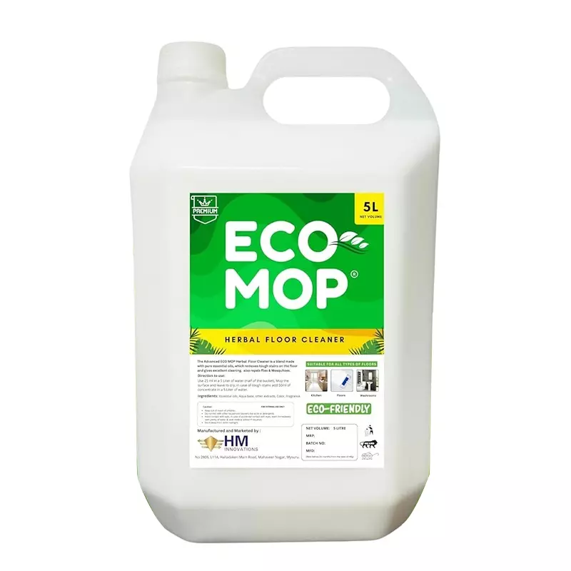 ECO MOP 5 L Floor Cleaner Natural Fragrance Phenyl Made With Essential Oils Removes Stains