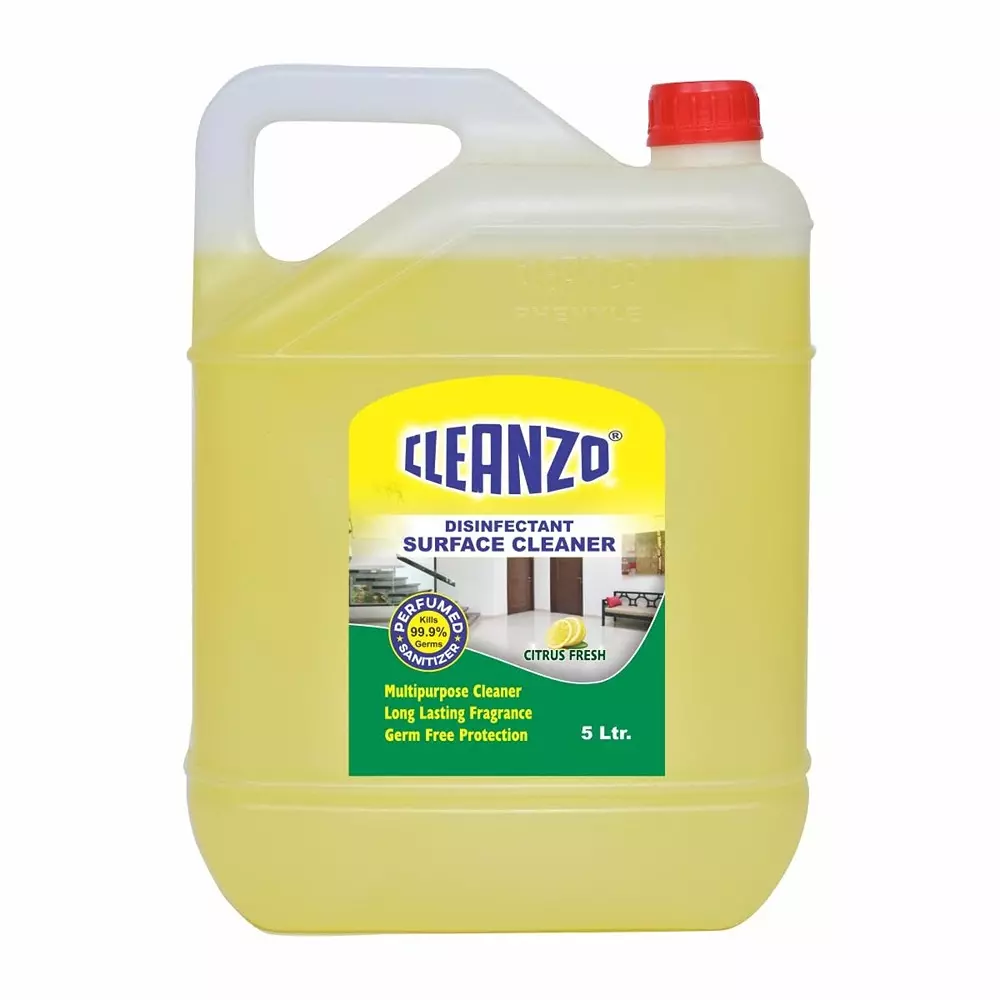 Cleanzo Disinfectant Surface & Floor Cleaner 5 L Citrus Cleaner Fragrance For All Floor Cleaner Mops