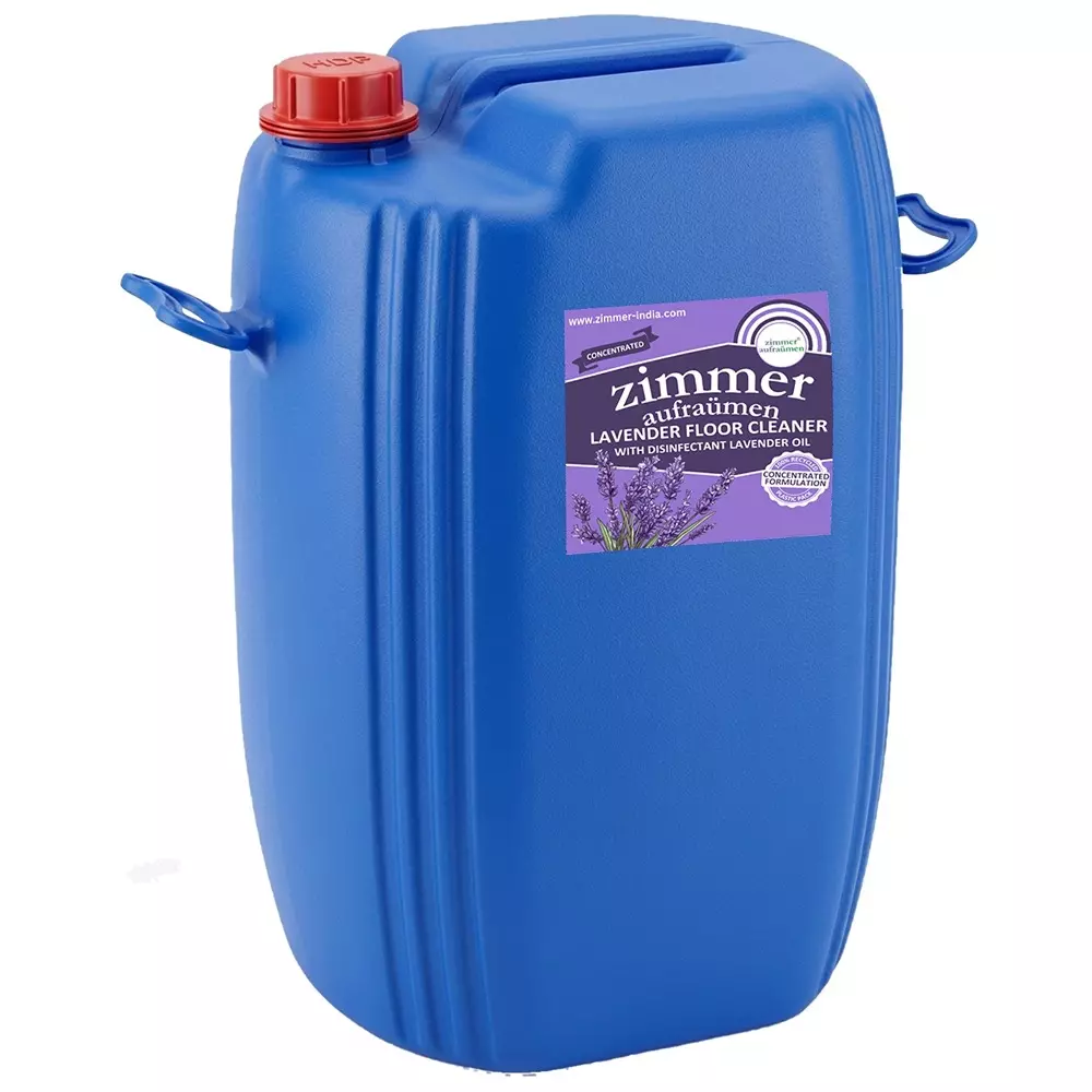 Zimmer Aufraumen Floor Cleaner Concentrate Cum Disinfectant With Lavender Oil Fragrance Liquid 35 L Can, ZA-FL-LDR35L
