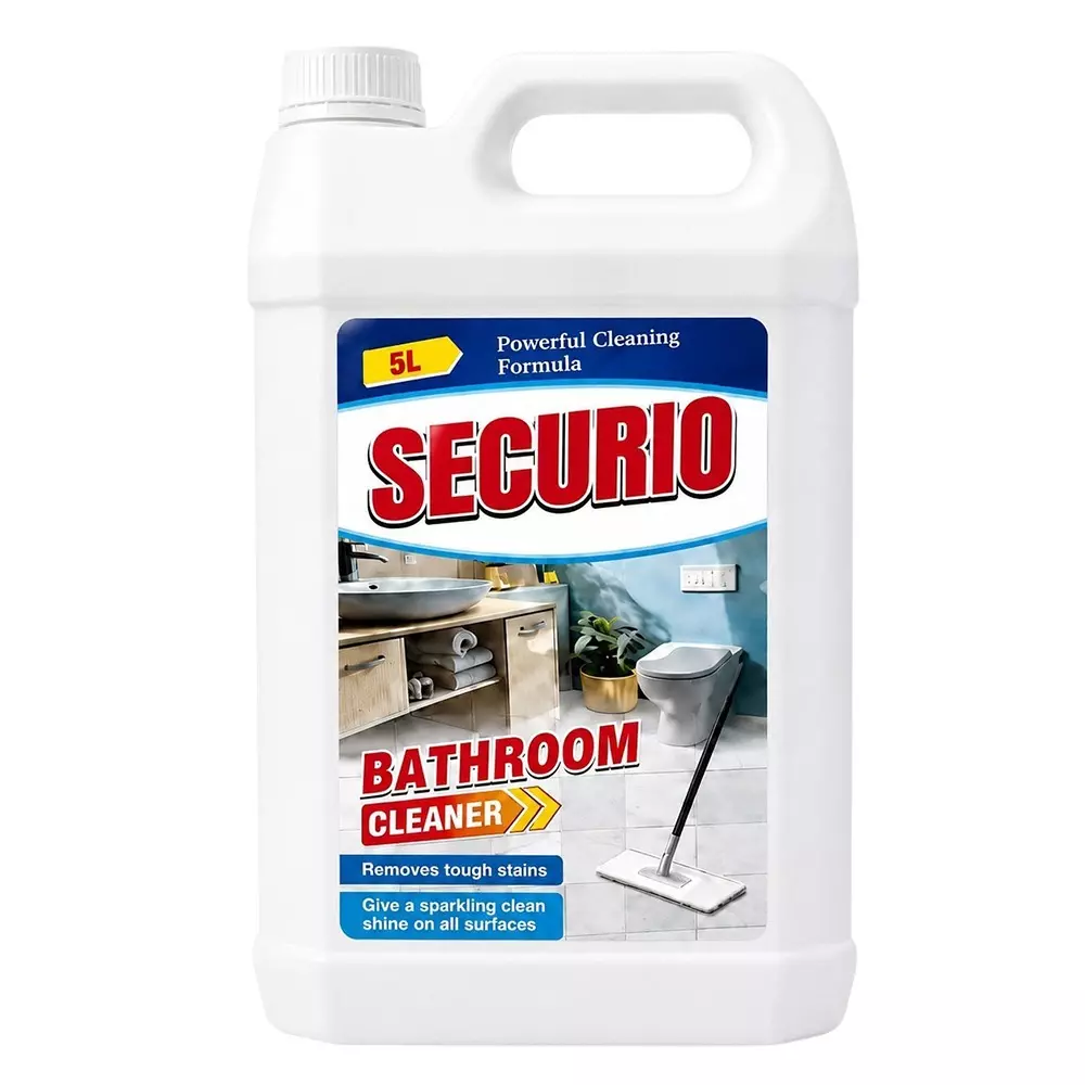 Securio Bathroom Cleaner Jasmin Fragrance 5 L for Tiles, Sinks, Faucets and Bathroom Fixtures