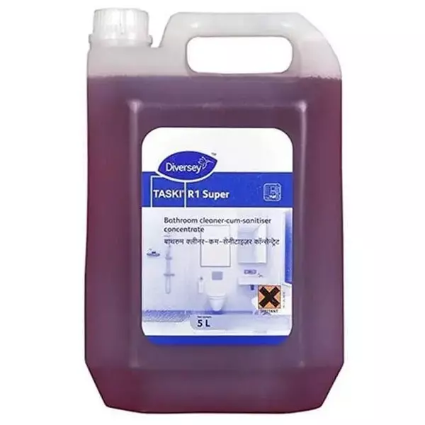 Diversey Taski Bathroom Cleaner 5 L Liquid Can for Bathrooms, R1 (Pack of 2 Pcs)