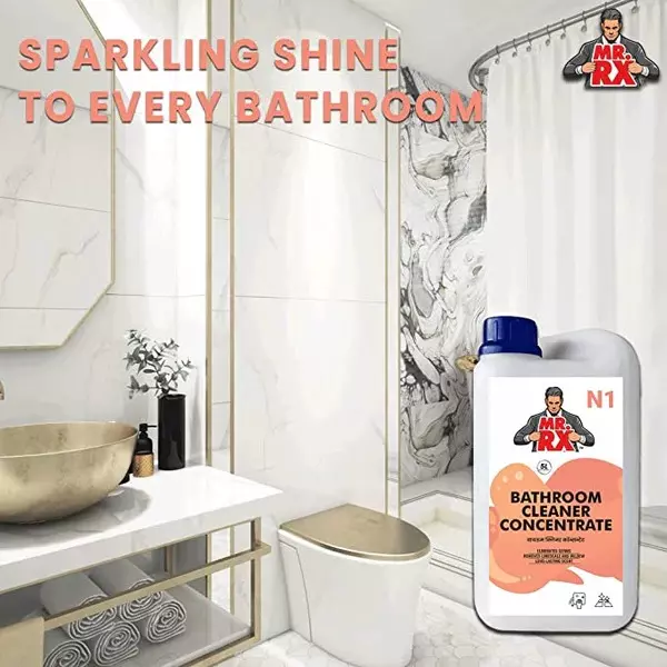 Mr. RX N1 Bathroom Concentrate Cleaner 5 L Can Liquid Fresh & Pleasant Aroma for Sink, Tub, Tile & Floor