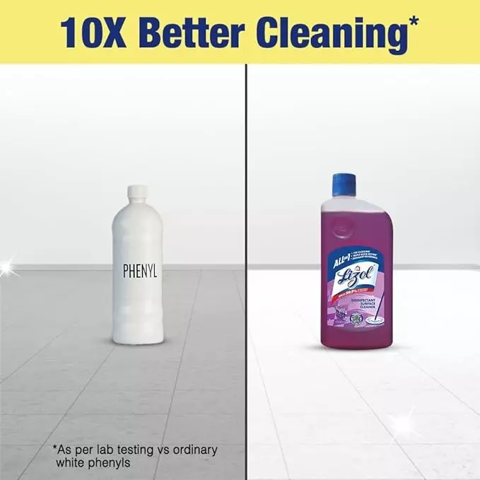 Lizol 500 ml Lavender Fragrance Disinfectant Surface & Floor Cleaner Liquid