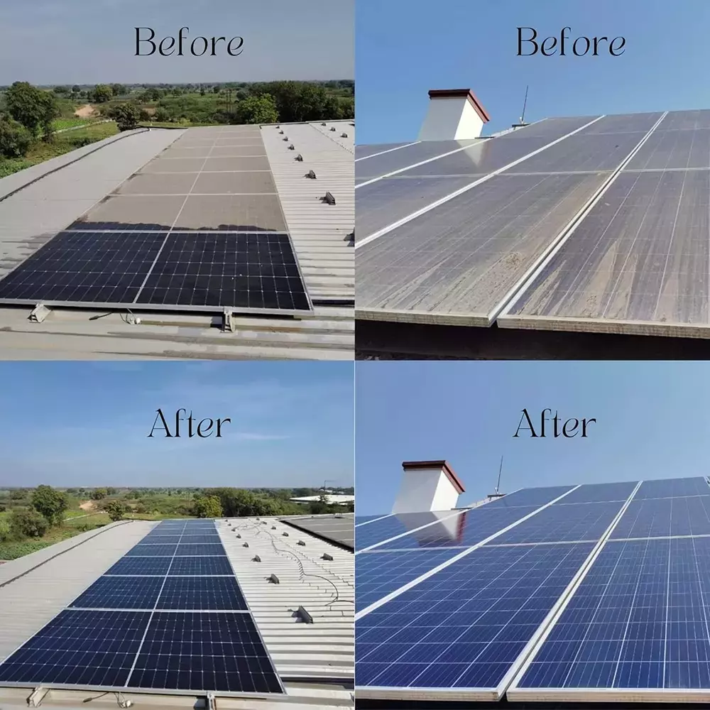 Solar Cleano 1 L Solar Panel Cleaner Delusion Ratio 1:50 Cleans upto 100 Panels (Pack of 12)