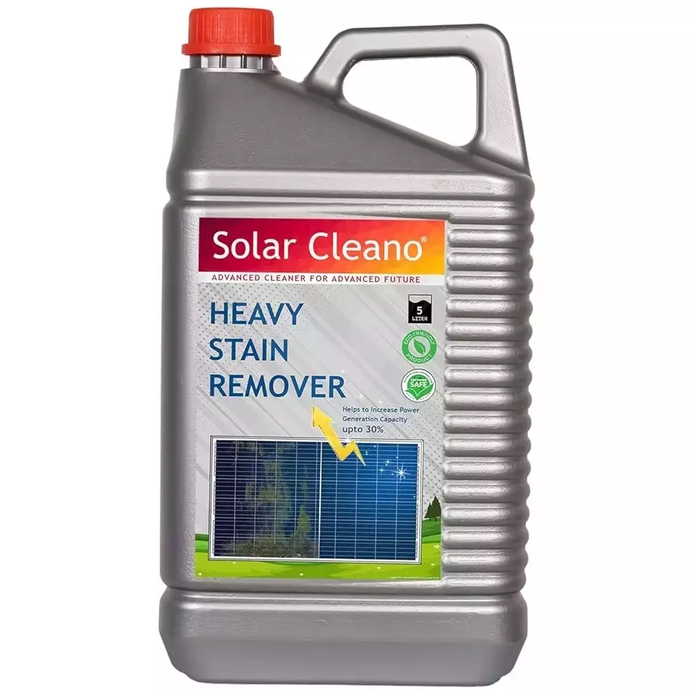 Solar Cleano 5 L Stain Remover Delusion Ratio 1:50 Cleans Upto 500 Panels (Pack of 4)