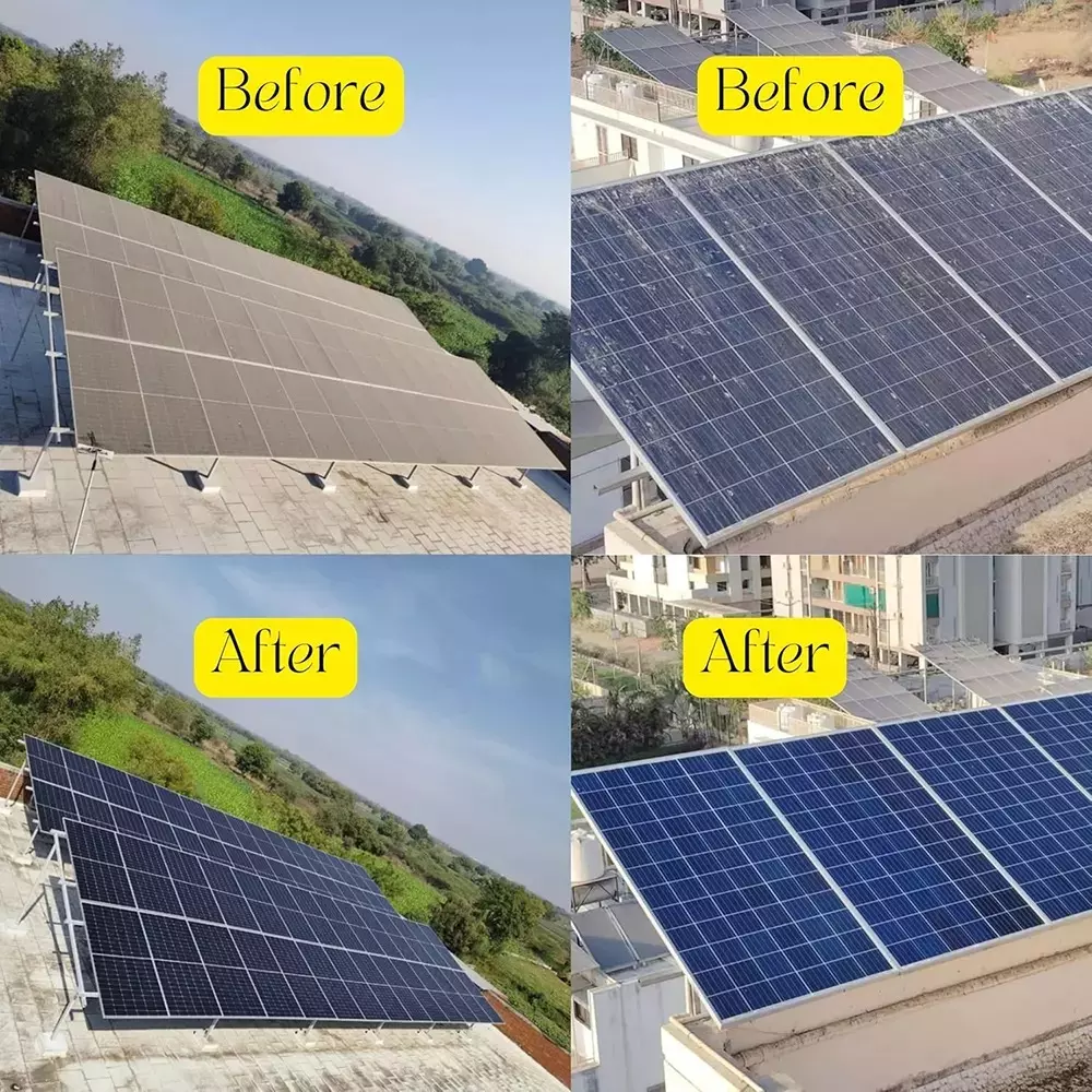 Solar Cleano 5 L Stain Remover Delusion Ratio 1:50 Cleans Upto 500 Panels (Pack of 4)