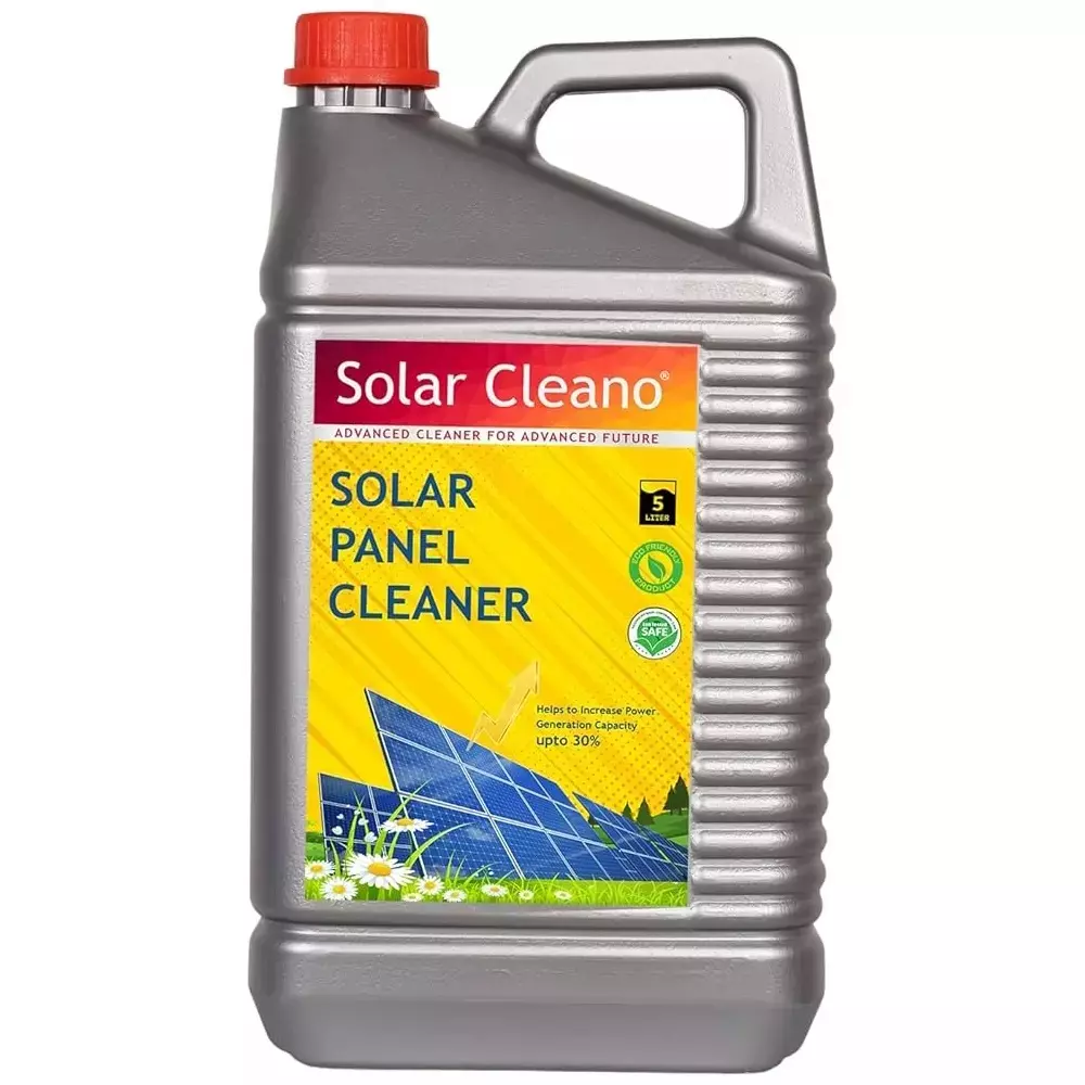 Solar Cleano 5 L Solar Panel Cleaner Delusion Ratio 1:50 Cleans upto 500 Panels (Pack of 4)