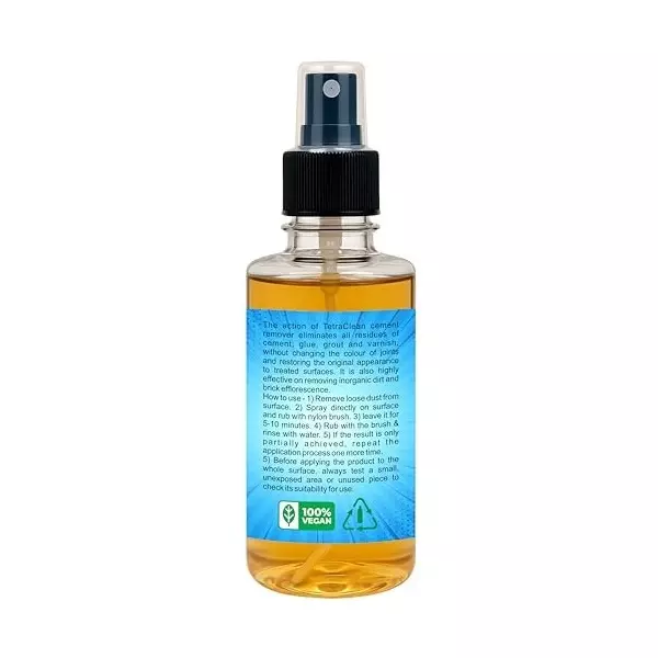 TetraClean Cement Remover Spray 250 ml Fresh Scent Mineral Oil Free Inorganic for Tiles, Floors, Marble, Granite, Bricks, Metal
