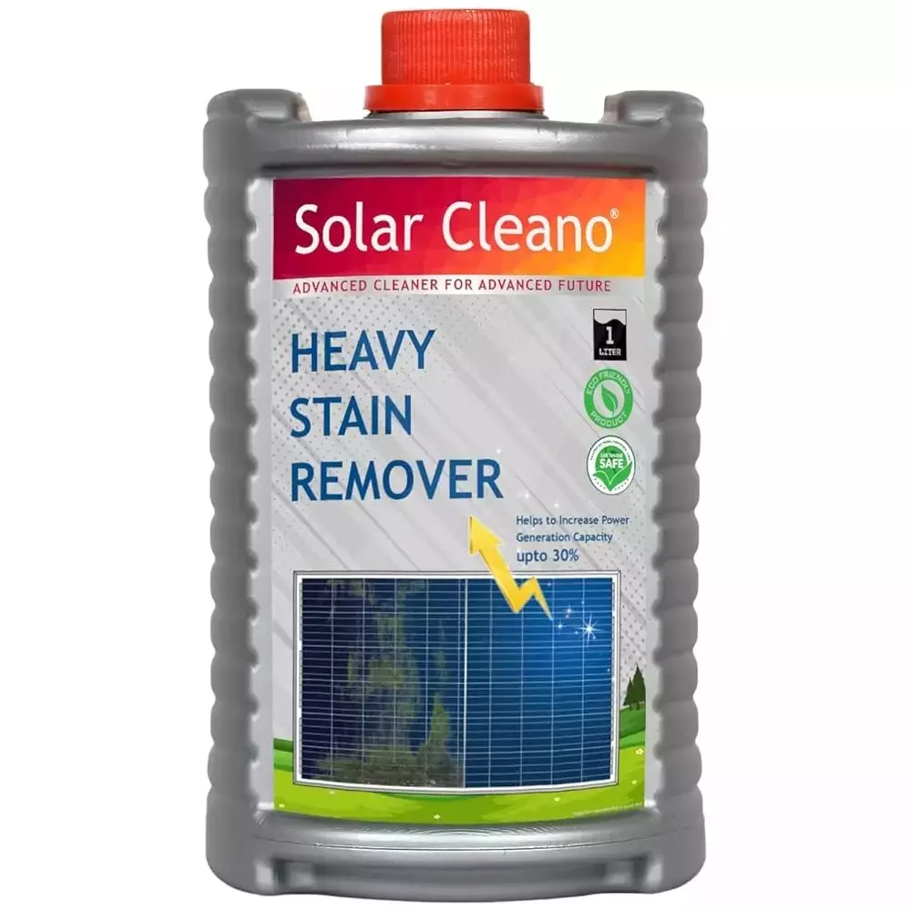Solar Cleano 1 L Stain Remover Delusion Ratio 1:50 Cleans Upto 100 Panels (Pack of 12)