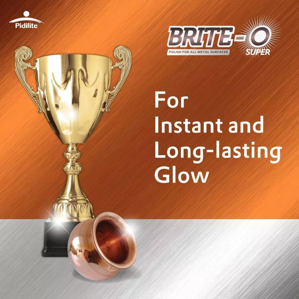 Brite-O Super Rust & Stain Remover Polish 25 g Tube for Brass, Copper, Chrome & Silver (Pack of 6)