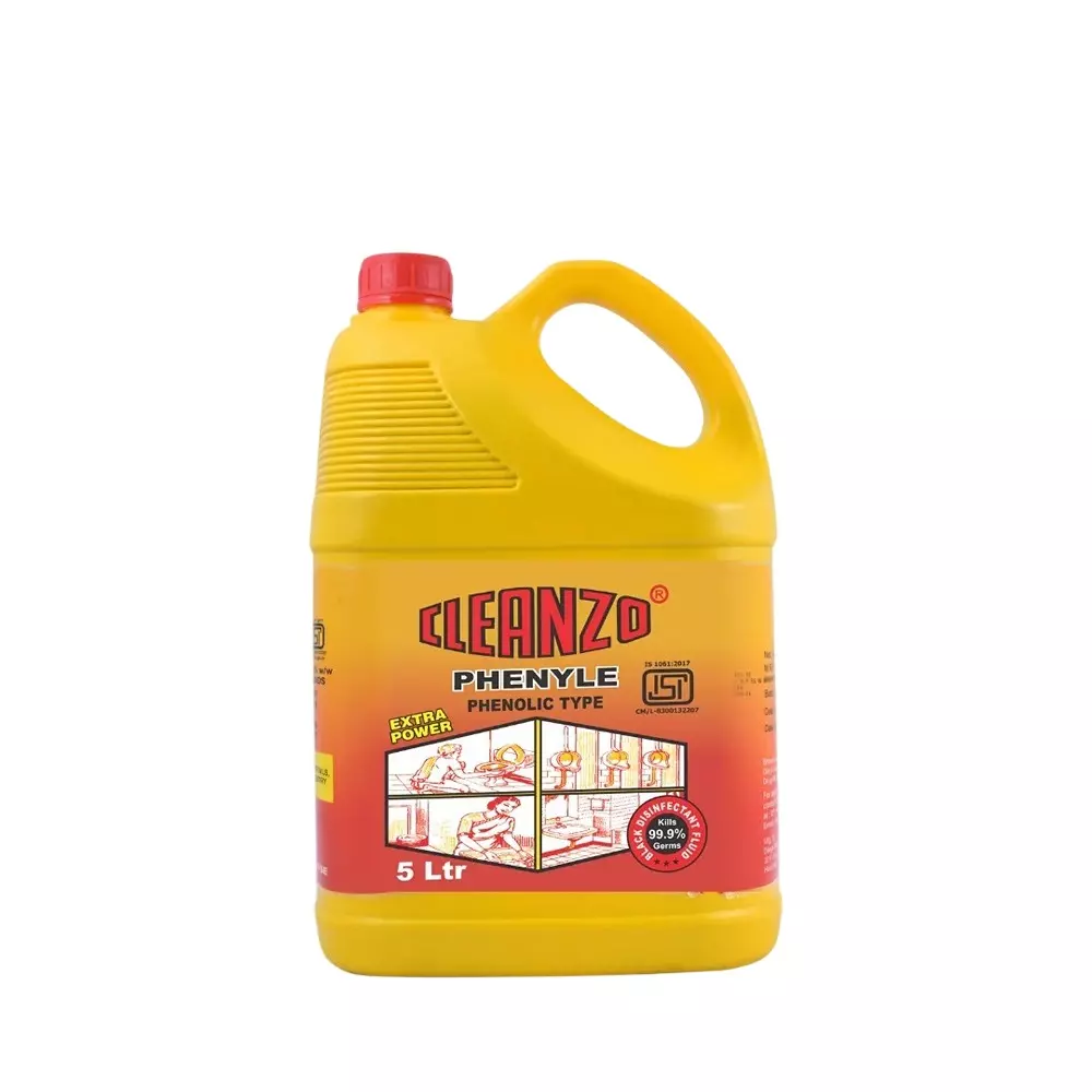 Cleanzo Black Phenyl Black Standard Phenyl Fragrance Liquid Form 5 L Can Packaging Type