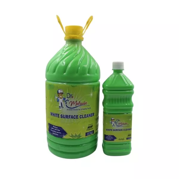 Dr. Marwin Phenyl Combo Green (5 L Can + 1 L Bottle) Neem for Home, School & Hospitals