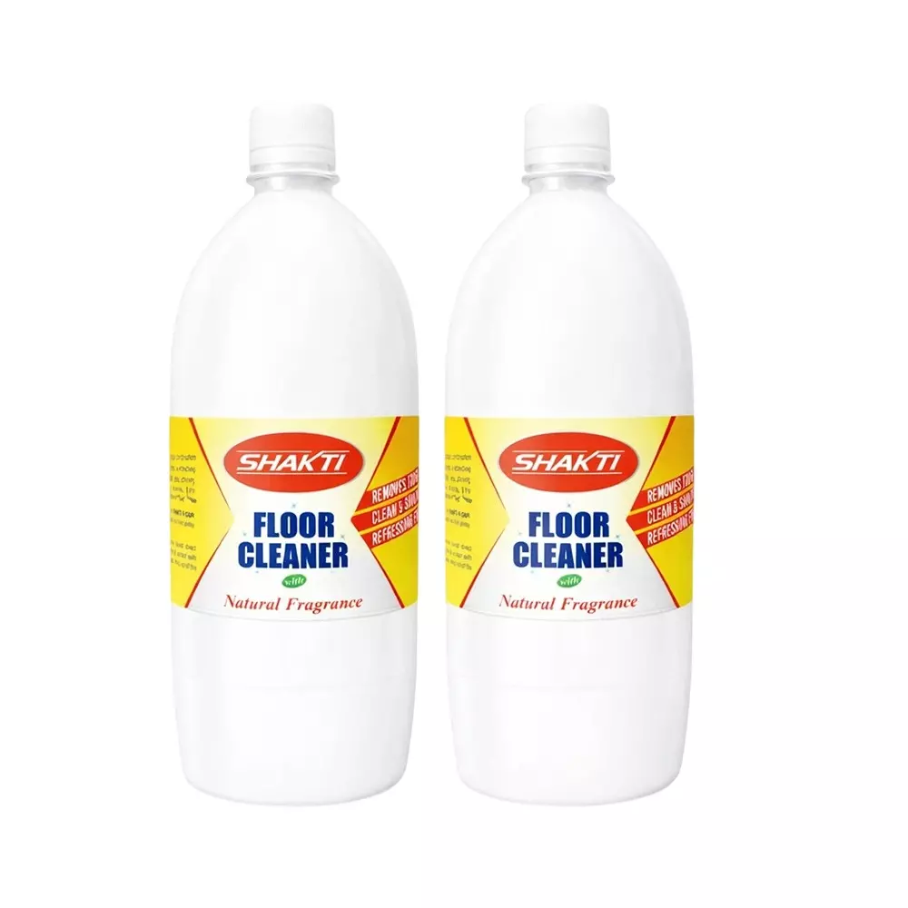 Shakti Floor Cleaner Phenyl 1 L Capacity Liquid Form White Refreshing Natural Fragrance Bottle Packaging Type for Floor & Bathroom, (Pack of 2 Pcs)