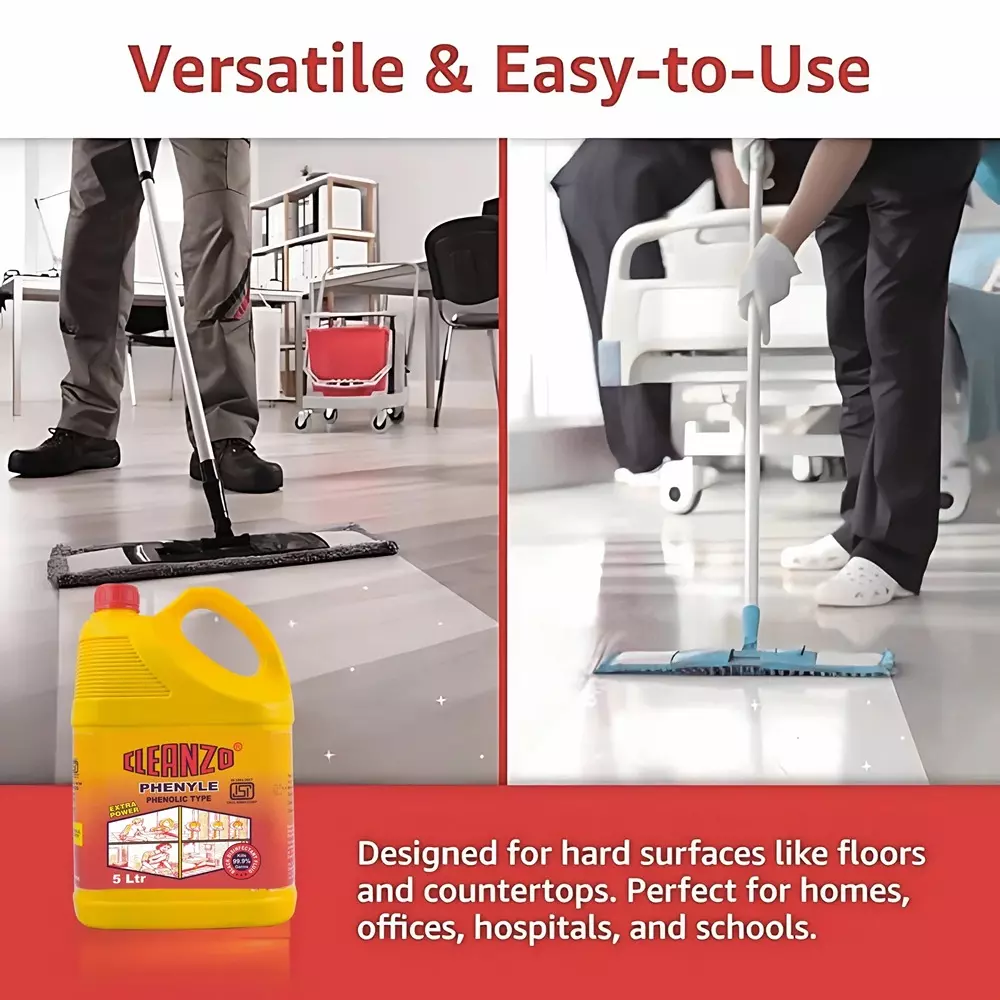 Cleanzo Phenyle 5 L Black For Remove Germs, Dirt & Bacteria 99.99%