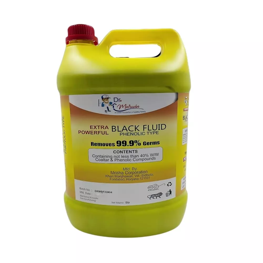 Dr. Marwin Phenyl Black 5 L Regular for Home, School & Hospitals