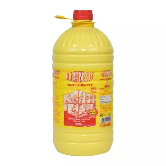 Cleanzo Phenyle 5 L White For Remove Germs, Dirt & Bacteria 99.99%