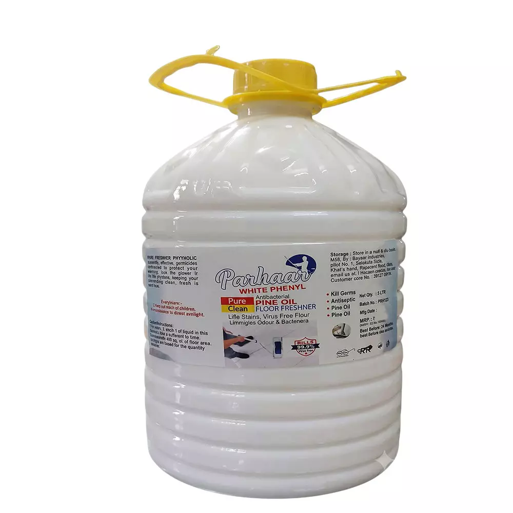 Parhaar White Phenyl Liquid Fresh Fragrance 5 L