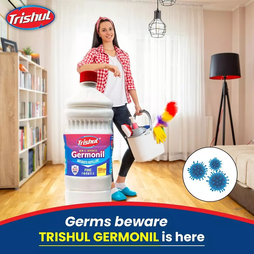 Trishul White Floor Cleaner Phenyle 5 L (Pack of 2)