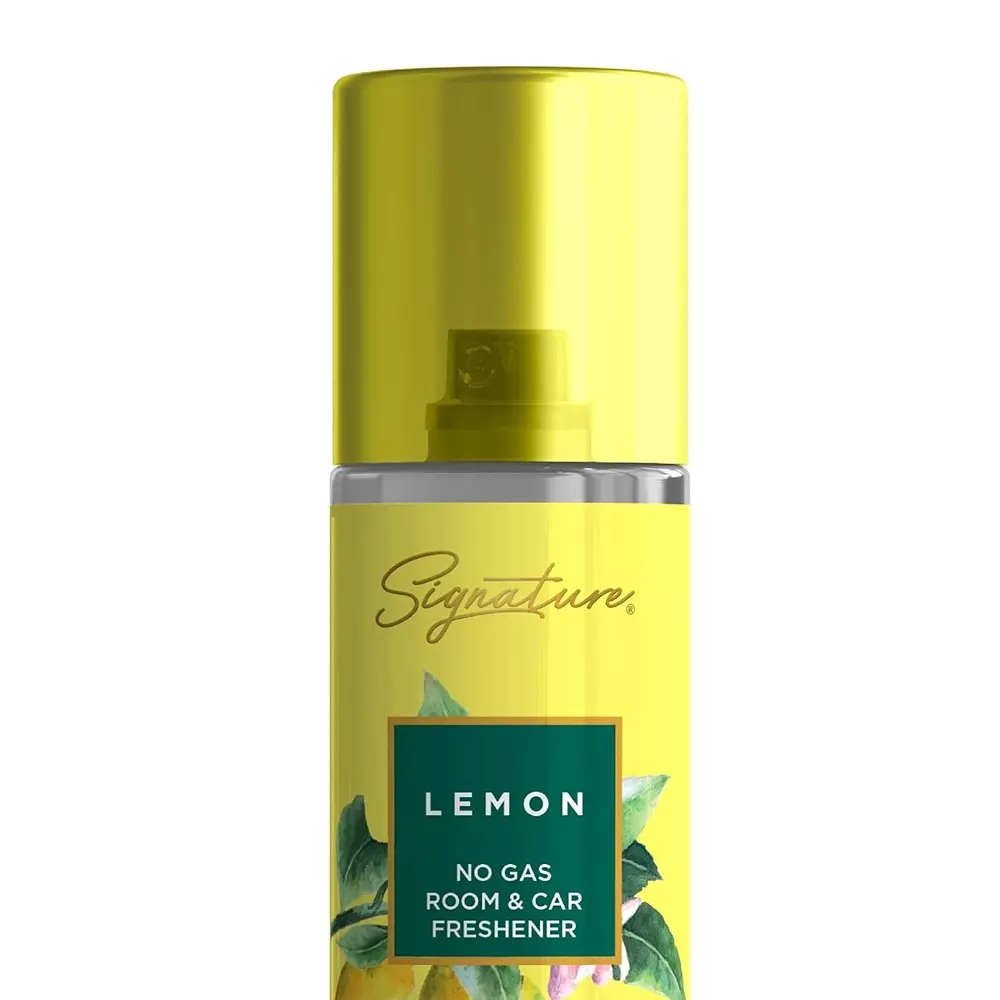 Signature Air Freshener Spray Lemon 250 ml Bottle liquid Form for Rooms, Cars & Bathrooms, FG000717 (Pack of 3 Pcs)